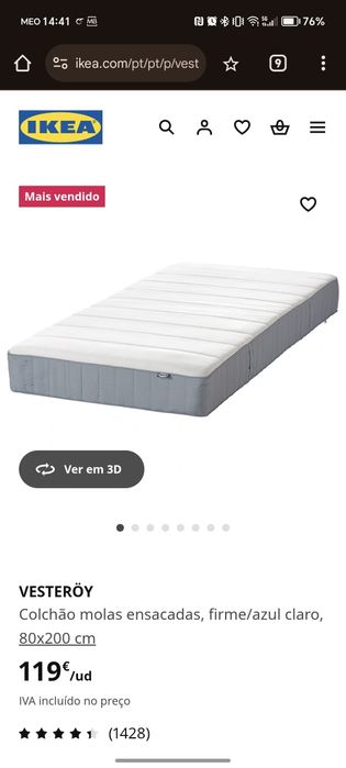 colchão de molas ensacadas