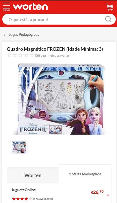 Quadro Magnético Frozen I