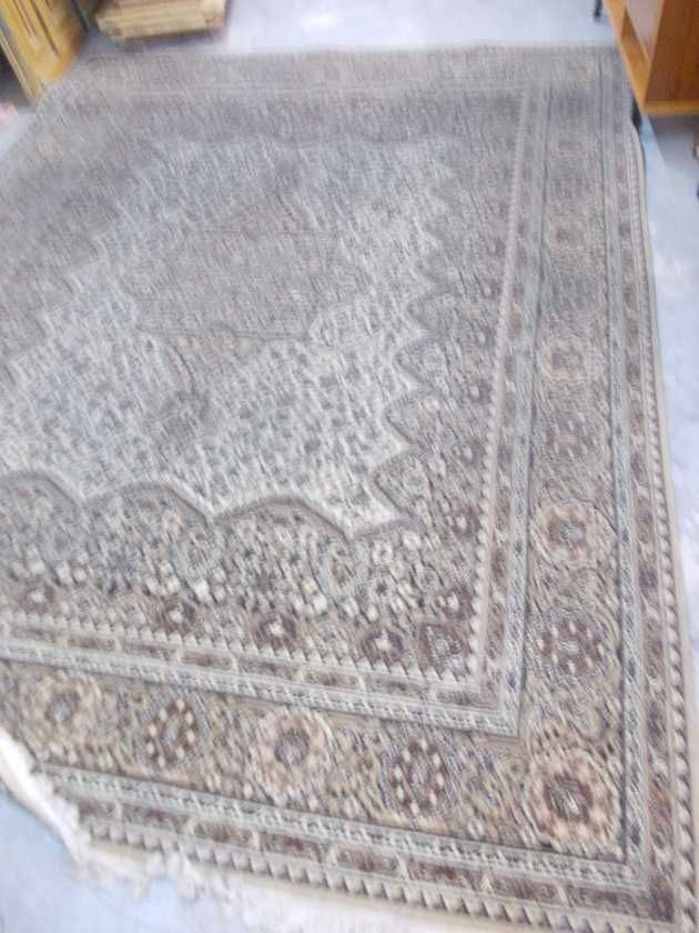 Stary duży dywan 380 x 280 cm. tkany PRL vintage