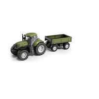Zielony Traktor Z Przyczepą - Bezpieczna i Ekologiczna Zabawka