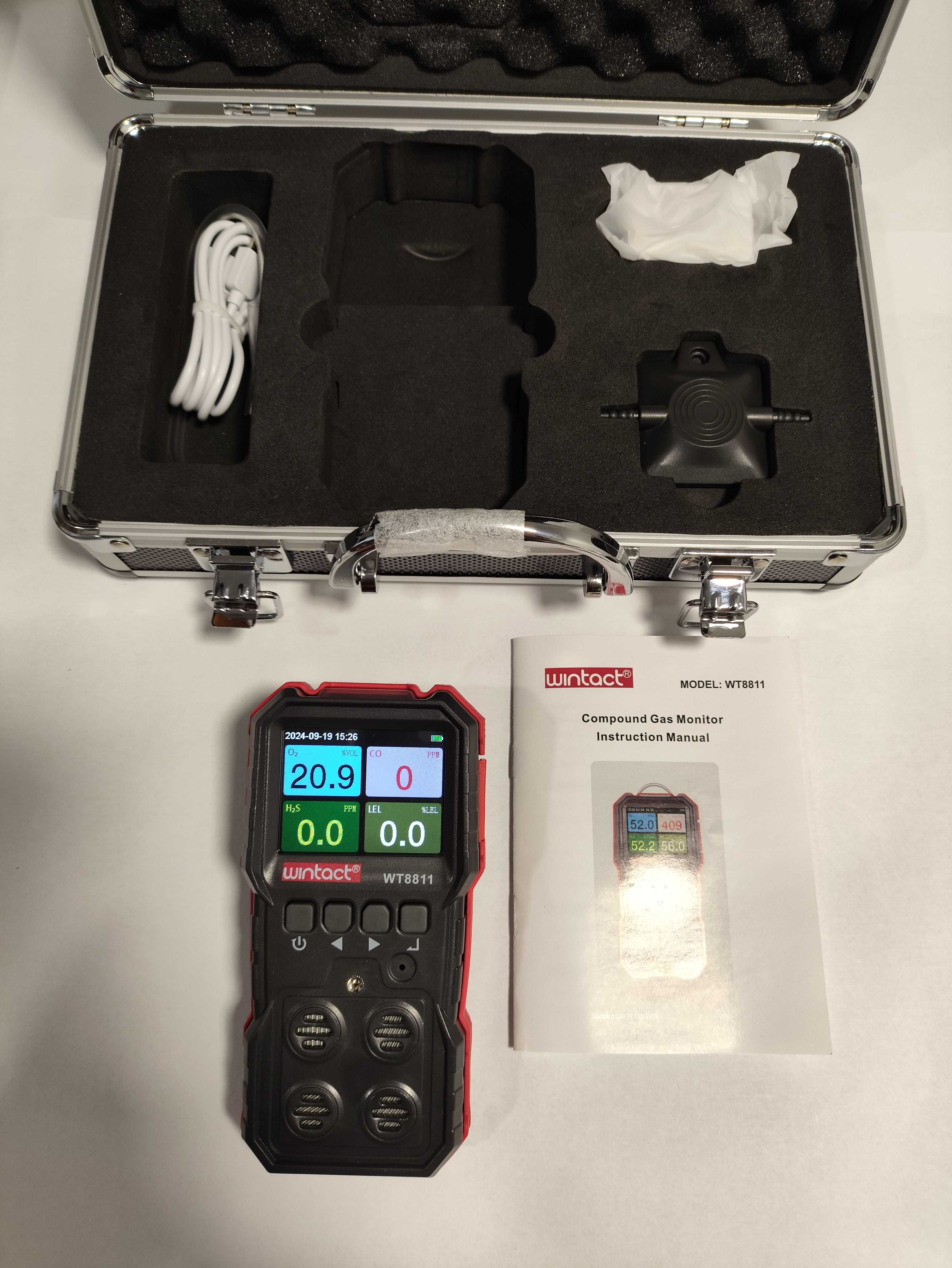 Многоканальный газоанализатор 4-в-1 Wintact WT8811