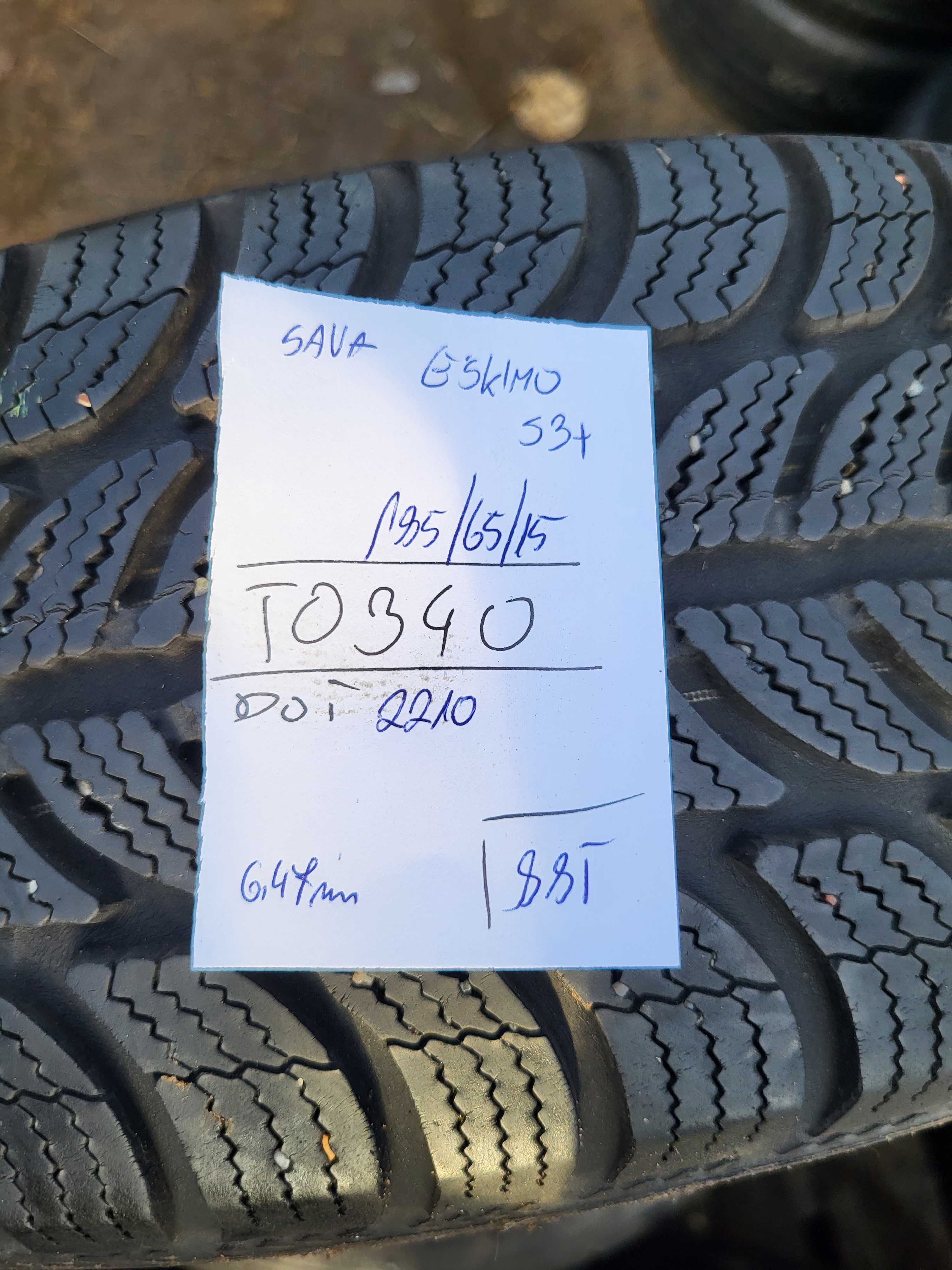 Sava 185/65 r15 Eskimo S3+ /// 6,5mm!!! | Dębica Frigo 2