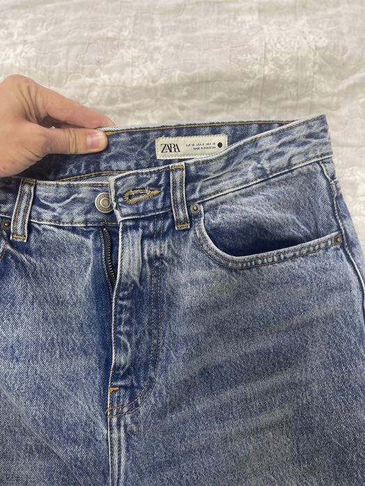 Джинсы zara wide-leg