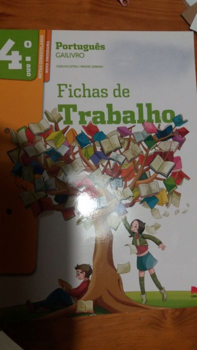 Livro fichas 4 ano. Novo