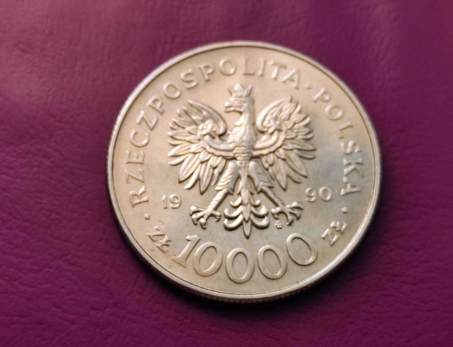 Moneta - 10.000 złotych 1990 - SOLIDARNOŚĆ - Mennicza