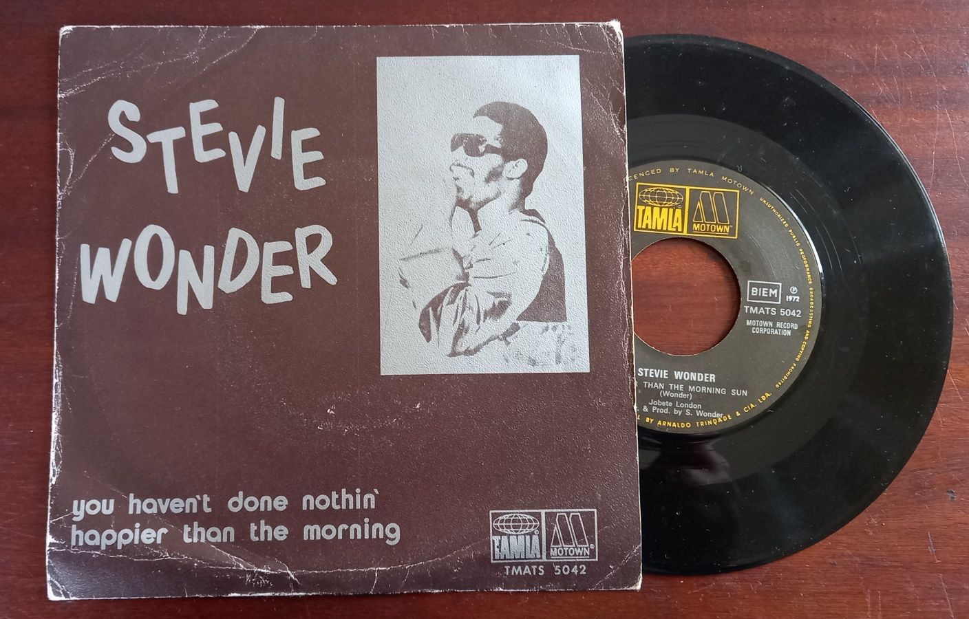 Stevie Wonder - Master Blaster e + outro single de 1972  Disco Motown