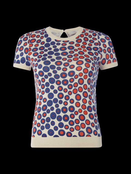 Stefanel, sweterek z krótkim rękawem z dodatkiem kaszmiru, rozmiar S