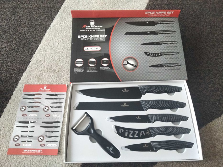 Conjunto de facas novo.