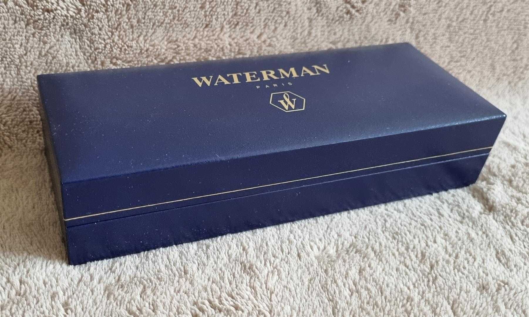 Waterman - długopis, szczotkowana stal, metalowy, NOWY !