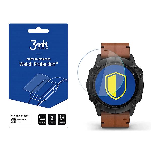 Szkło hybrydowe 3mk Watch Protection™ v. FlexibleGlass na Garmin Fenix