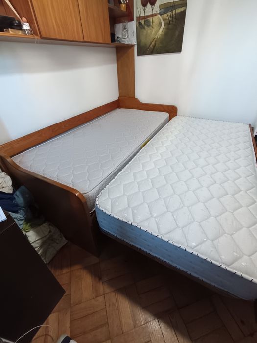 Mobília Quarto Estúdio 2 camas Madeira Maciça