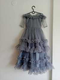 Piękna balowa suknia dla dziewczynki rozmiar 24 60 cm nowa