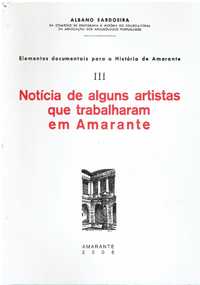 7533 Notícia de alguns artistas que trabalharam em Amarante de Alban