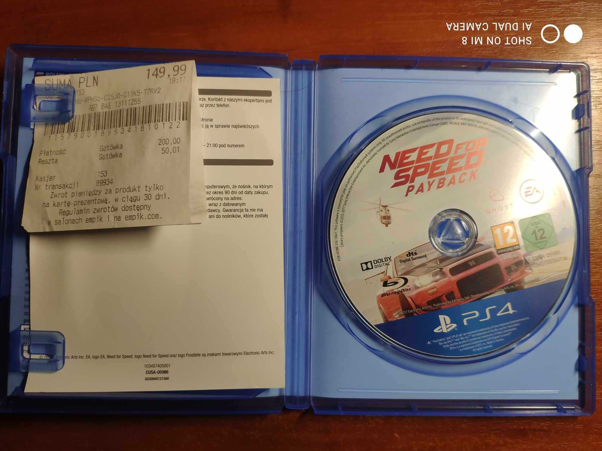 Need for speed PAYBACK PS4