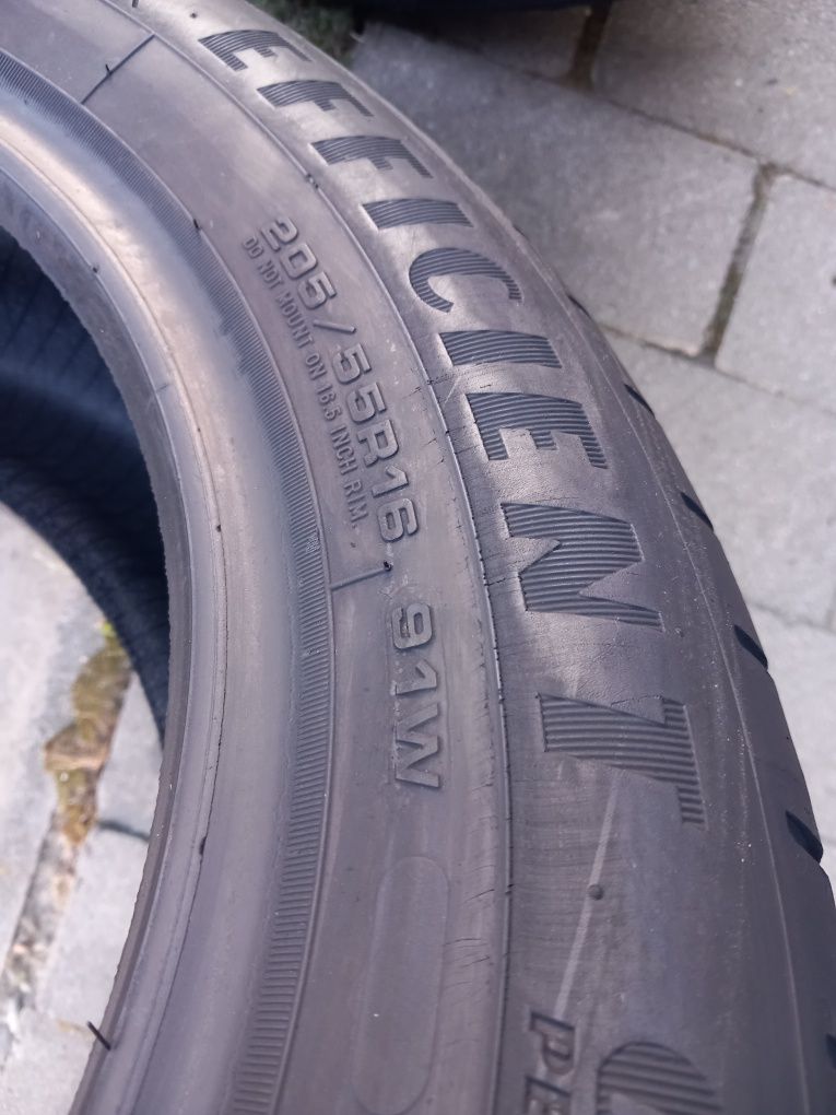 2x Opony Używane Letnie 205/55R16 Goodyear