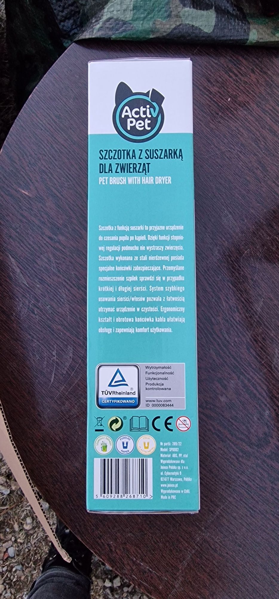 Szczotka dla psa z suszarką