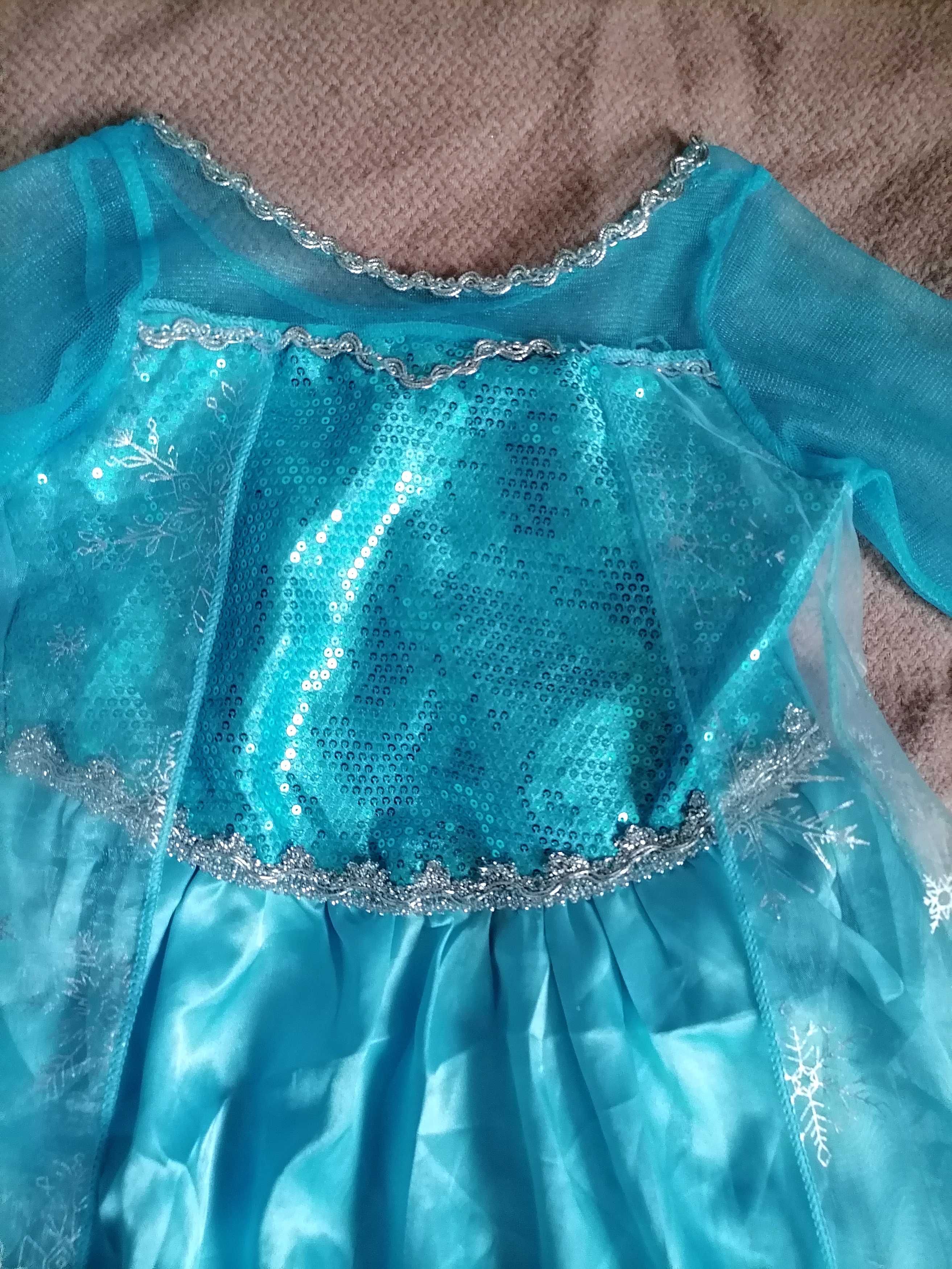 Карнавальна сукня принцеси Ельзи на 3-4 роки