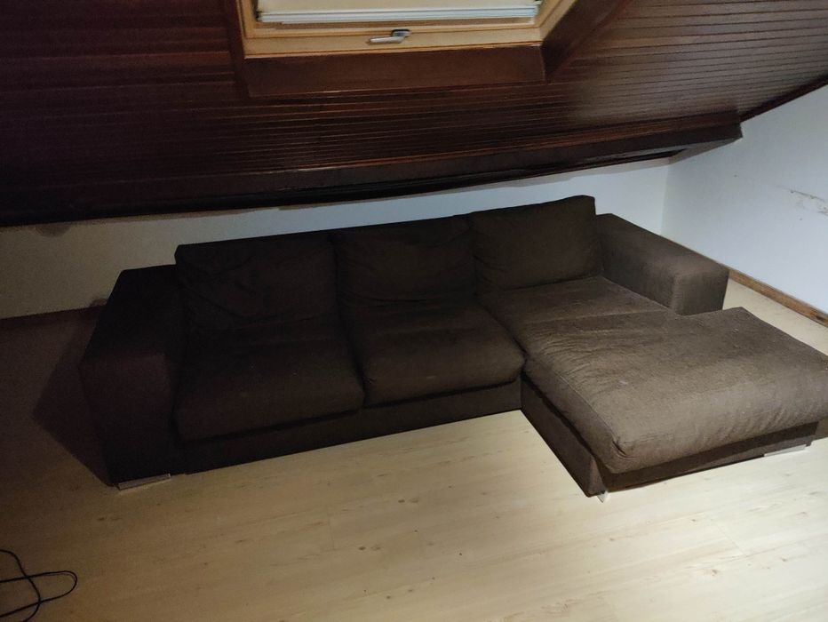 Sofá Bo concept com chaise longue em ótimo estado