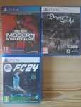 Jogos PS4 PS5 Call of Duty Modern Warfare III Demon's Souls FC 24