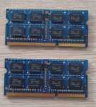 2 x HYNIX 2 GB 1066 DDR3 SODIMM PC3-8500S-7-10-F2 = 4 GB
