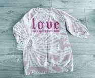 Zara r. Bluza długa tunika tie dye różowa