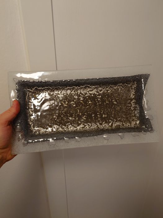 Patera szklana Marta Wojciechowska "Srebro"