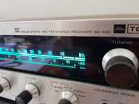 Vintage, amplituner Toshiba SA-400, analogowy, lata 70.