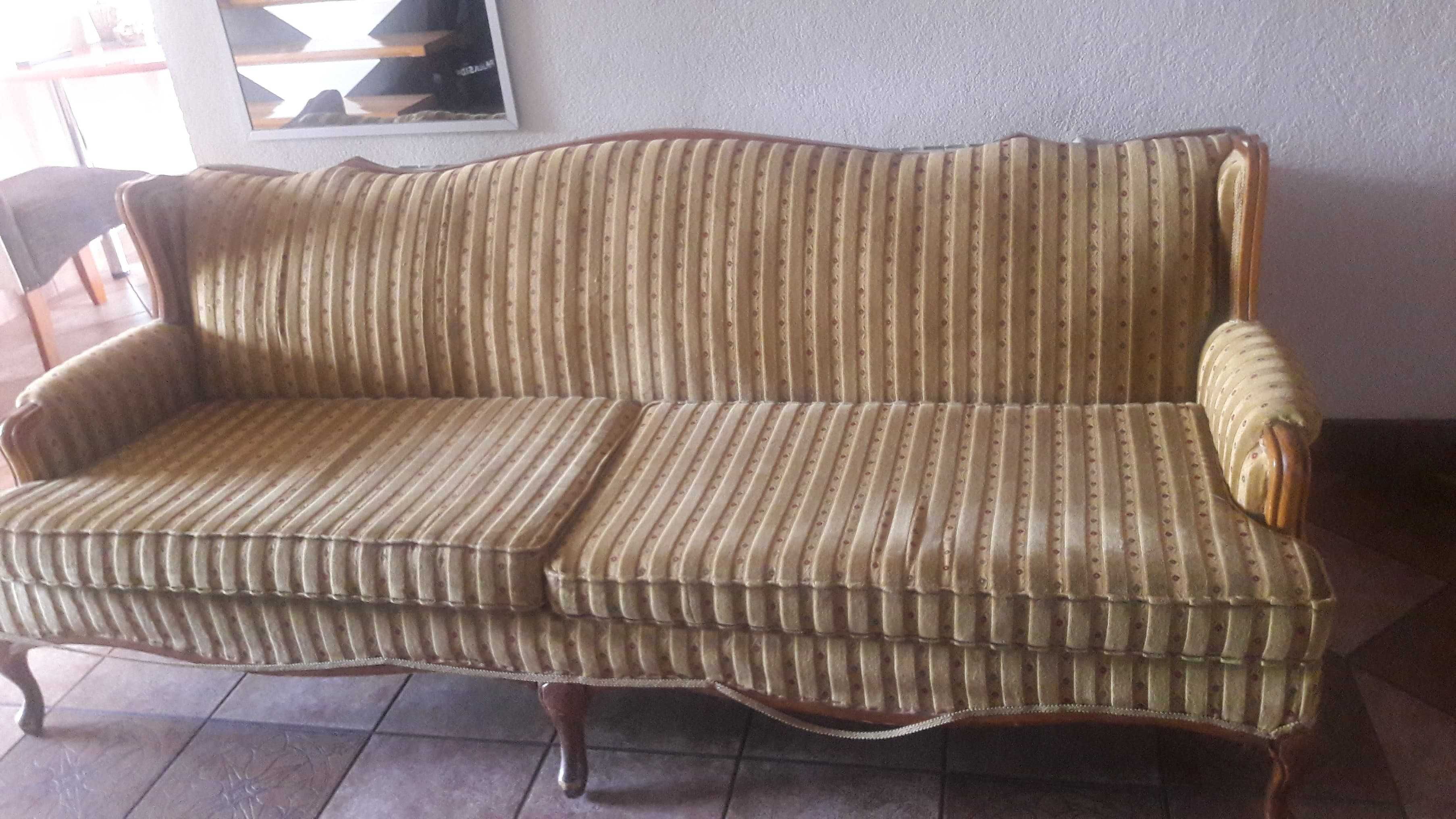 Kanapa szezlong sofa gięte nogi