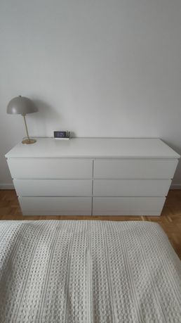 Ikea Malm komoda biała 160x78x48 6 szuflad