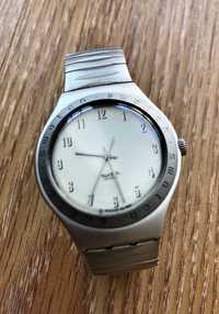 Swatch Irony Aluminio 1996 mostrador cinza prata texturada