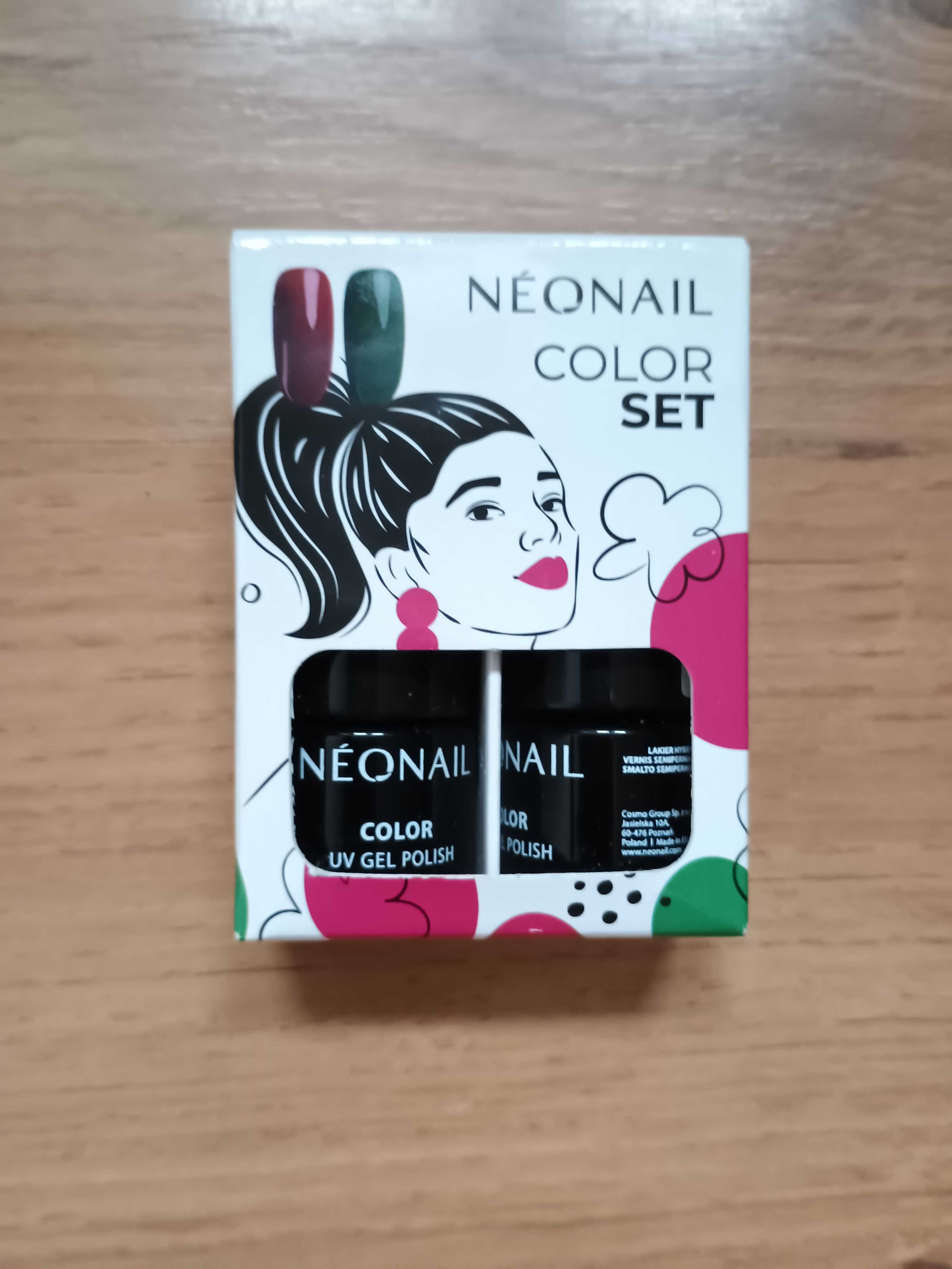 Neonail color set zestaw 2 x mini lakier hybrydowy 2 ml
