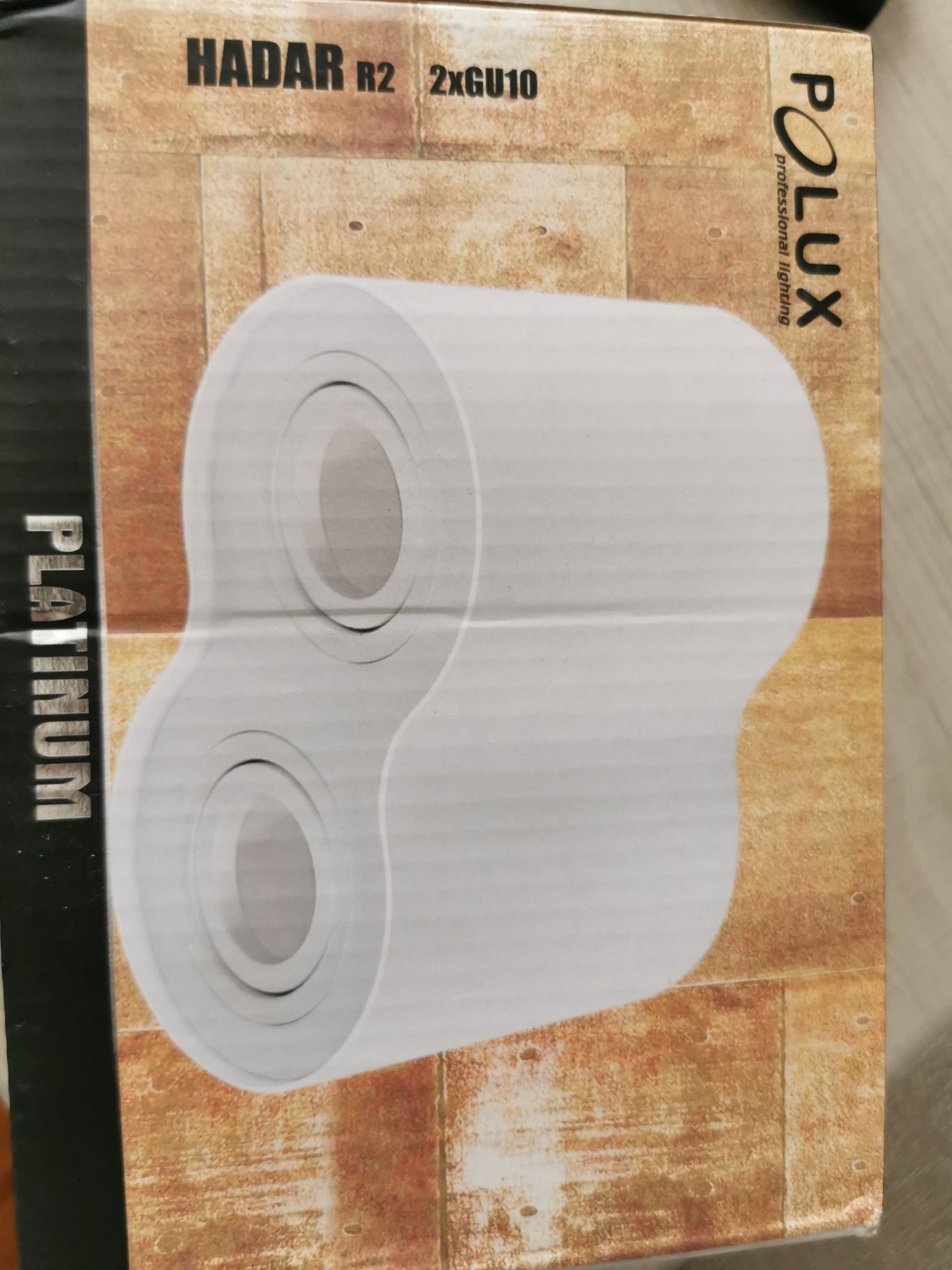 Oprawa HADAR R2 Polux-  okrągła biała 2xGU10