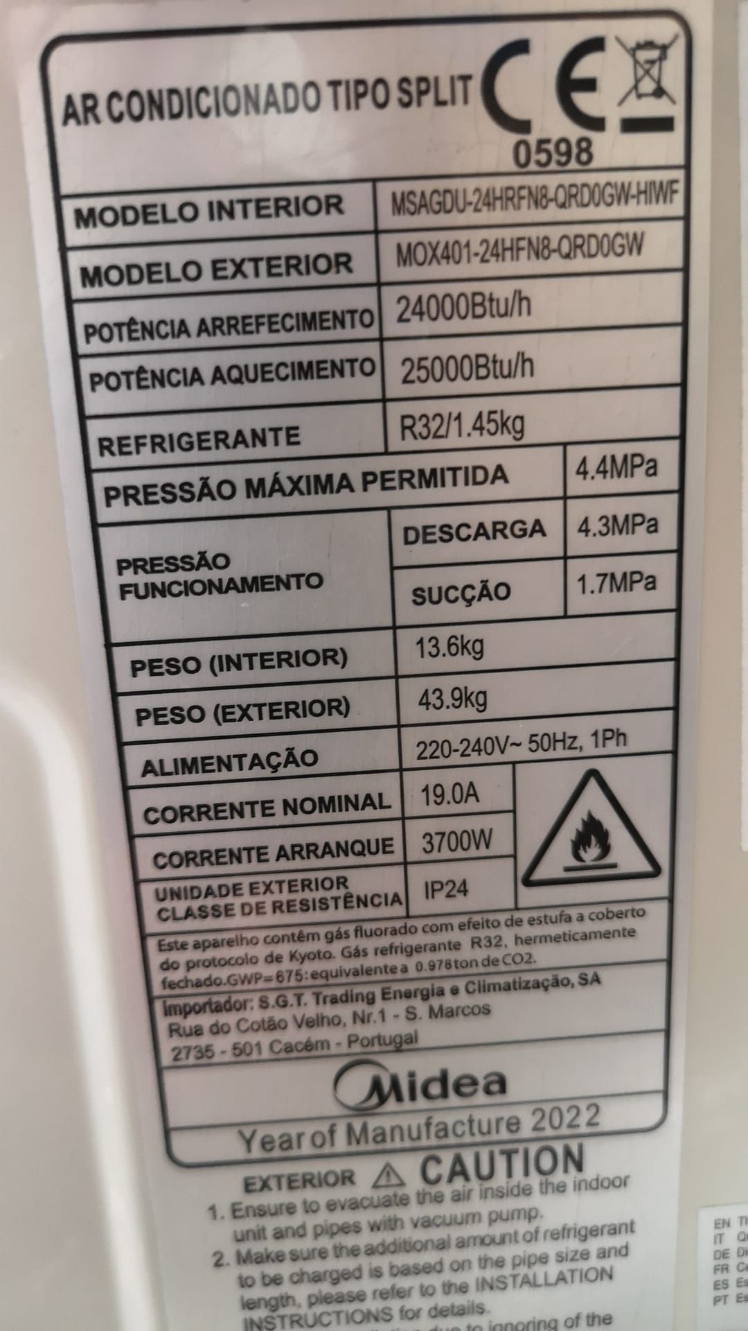 Ar condicionado Midea