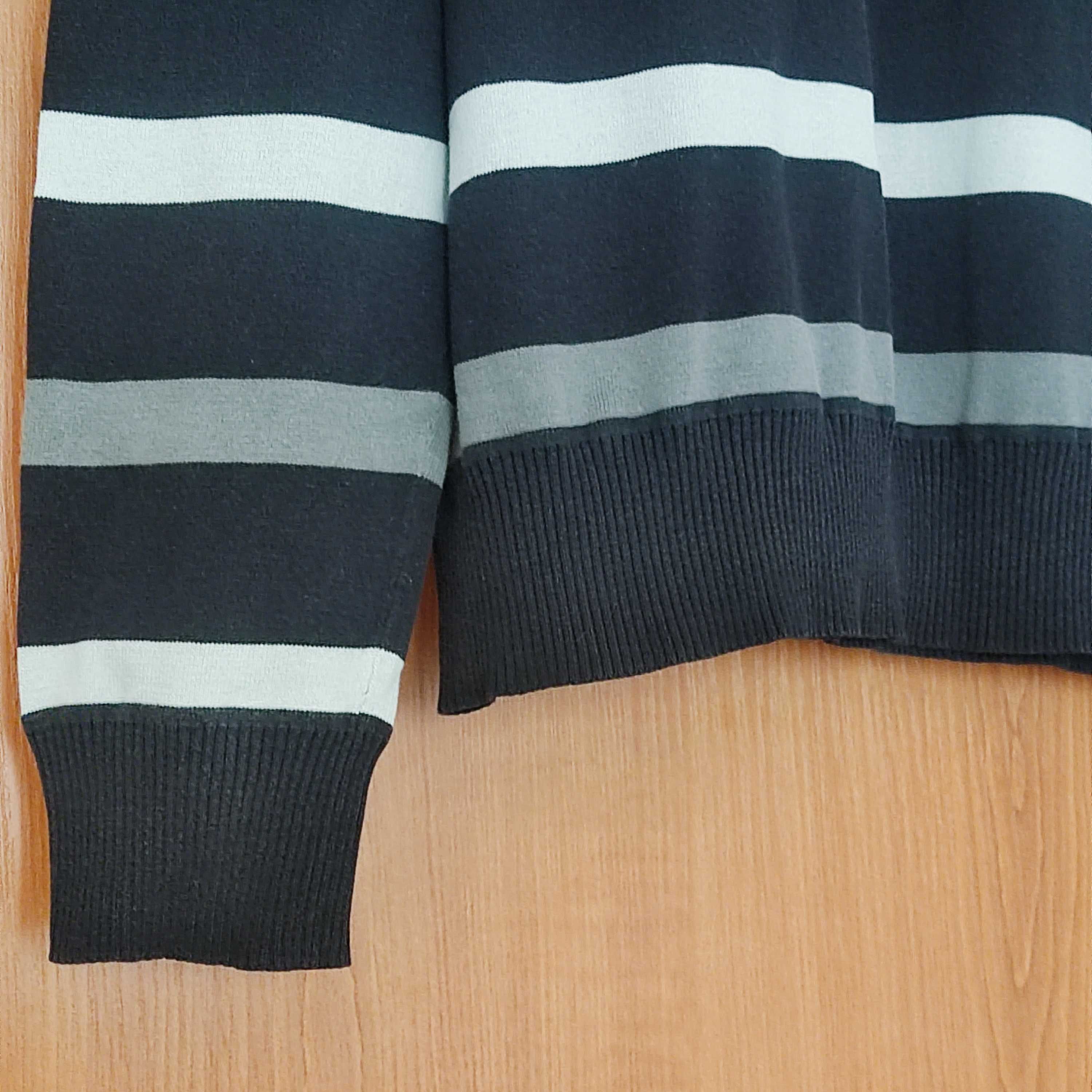 Sweter bawełniany w paski L Yves Saint Laurent