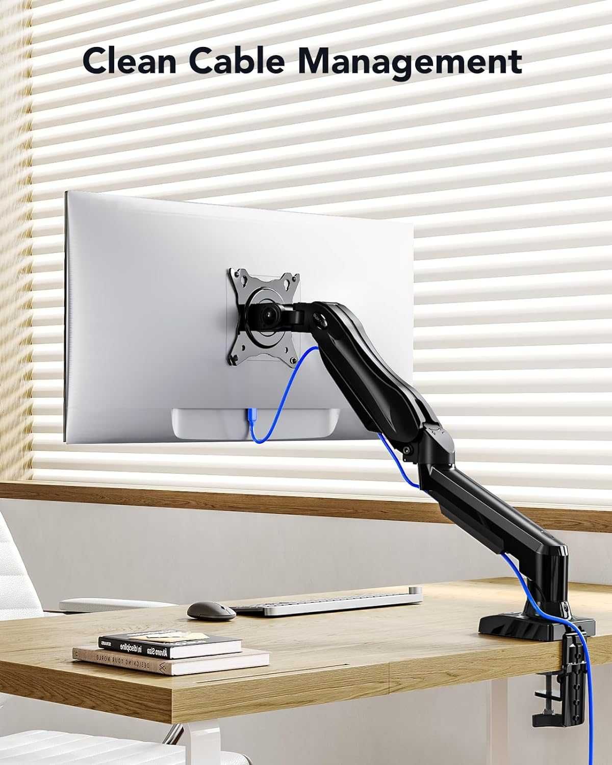 Uchwyt do monitora obrotowy, uchylny do domu, biura 32" HUANUO HNSS6