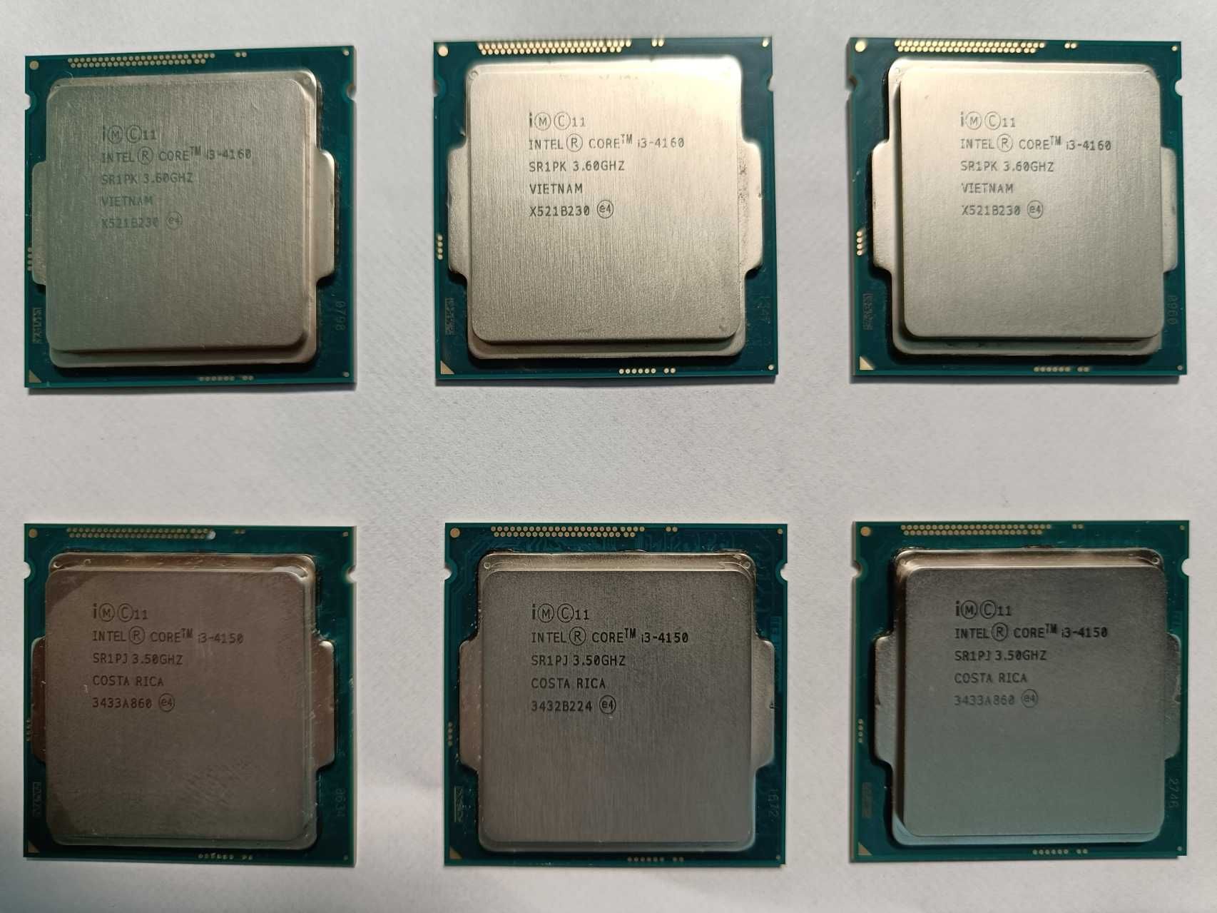 Procesory Intel Core i3 4150 , i3 4160 kpl. 6 szt.