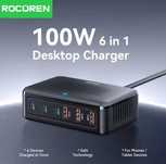 Зарядний пристрій RECOREN 100W 6 портів