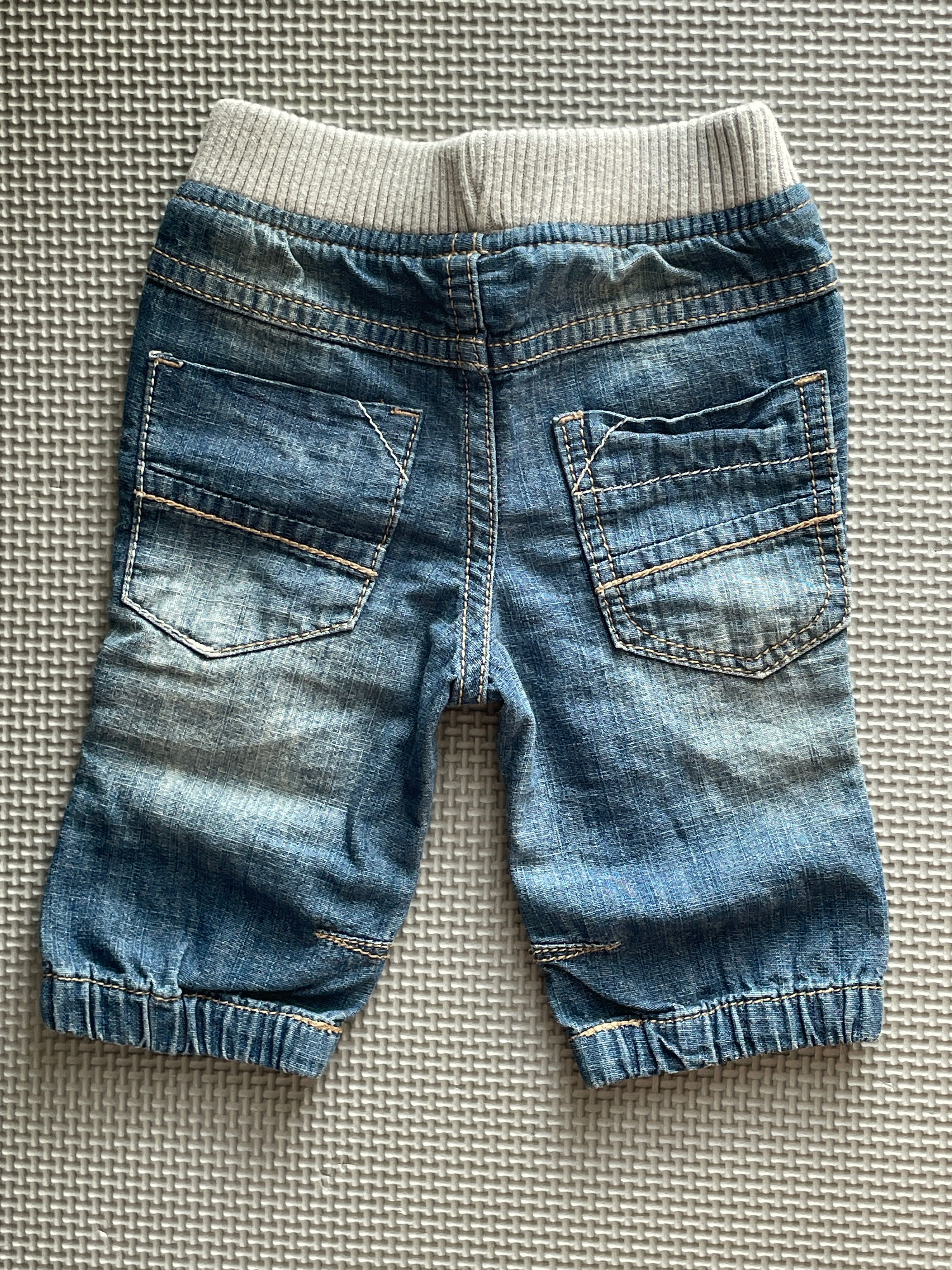 Długie niemowlęce spodnie a'la jeans F&F 62 wyprawka
