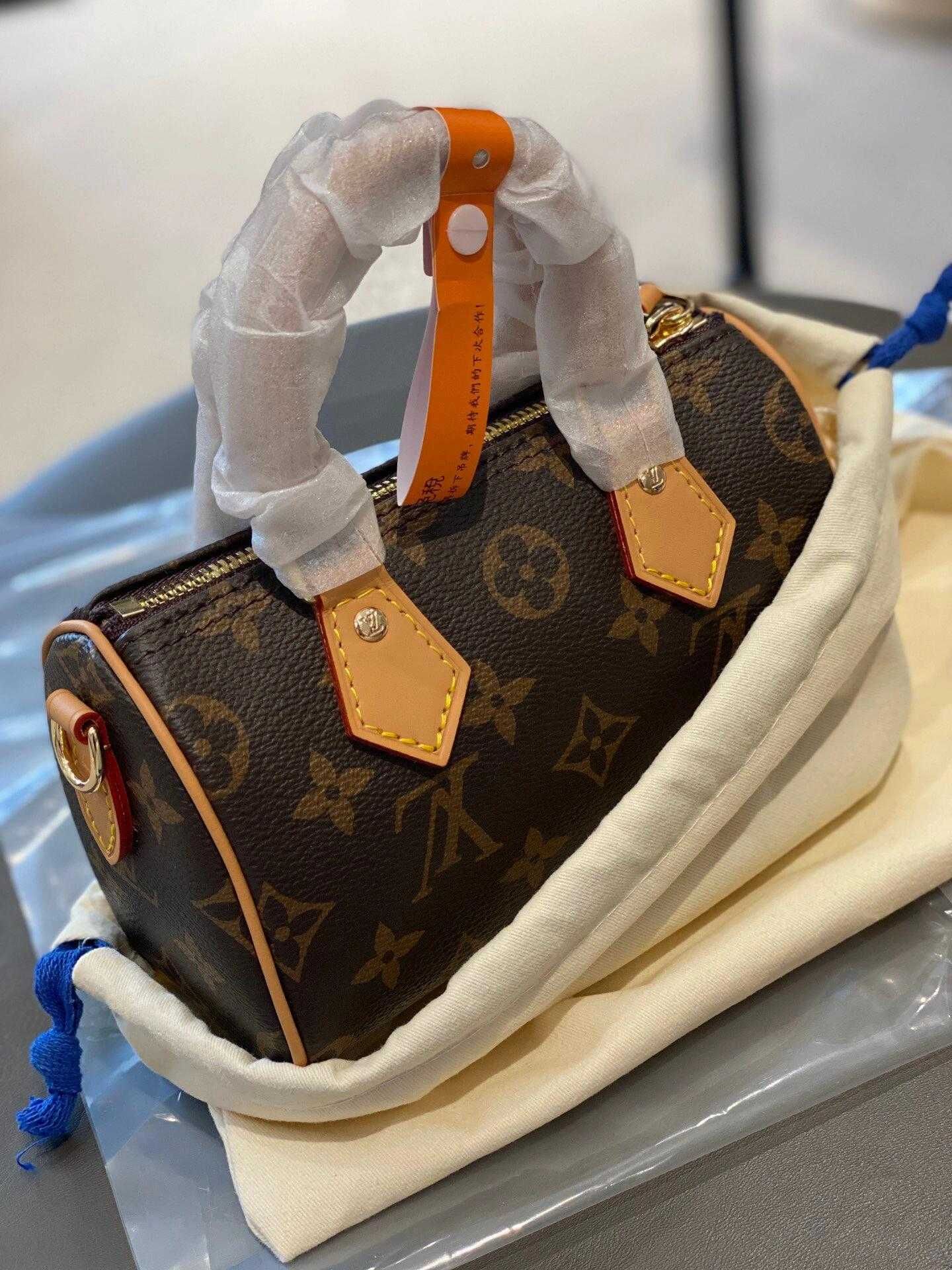 Nowe LV LOUIS VUITTON nano speedy Torebki damskie