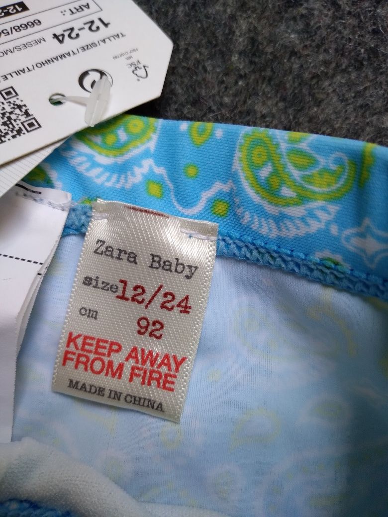 Zara 92 spodenki kąpielowe basenowe kąpielówki