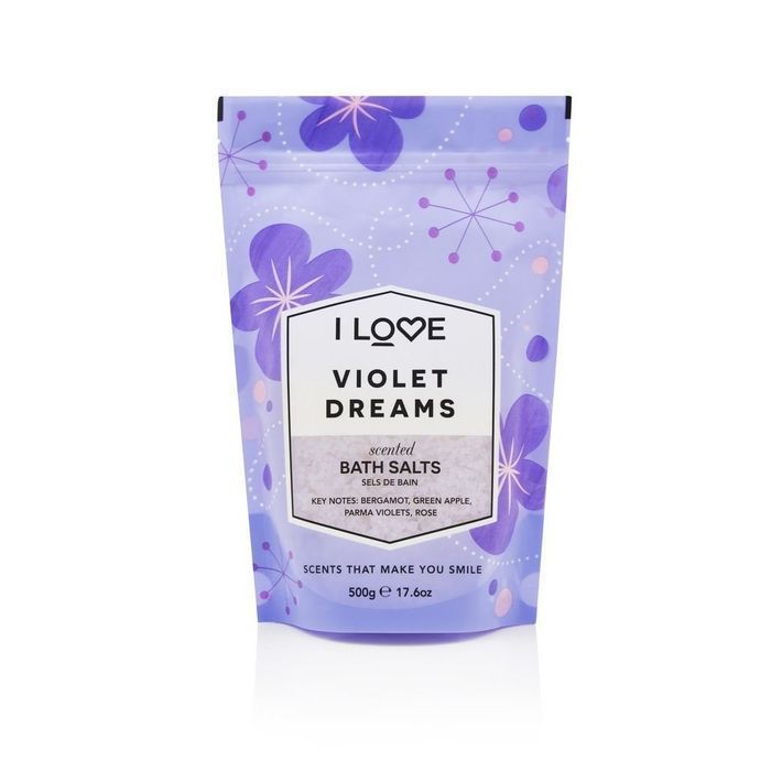 I Love Scented Bath Salts Violet Dreams 500g - Kojąca sól do kąpieli