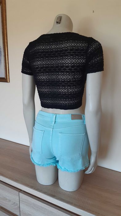 Koronkowy cropTop S/M TopShop