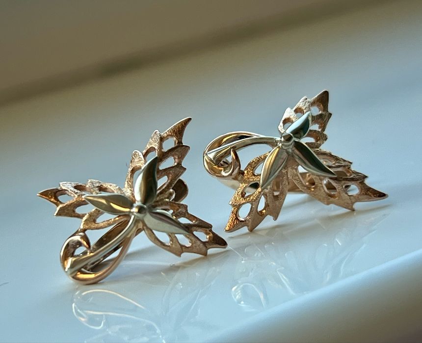 Золотые серьги СССР .Золоті сережки радянські