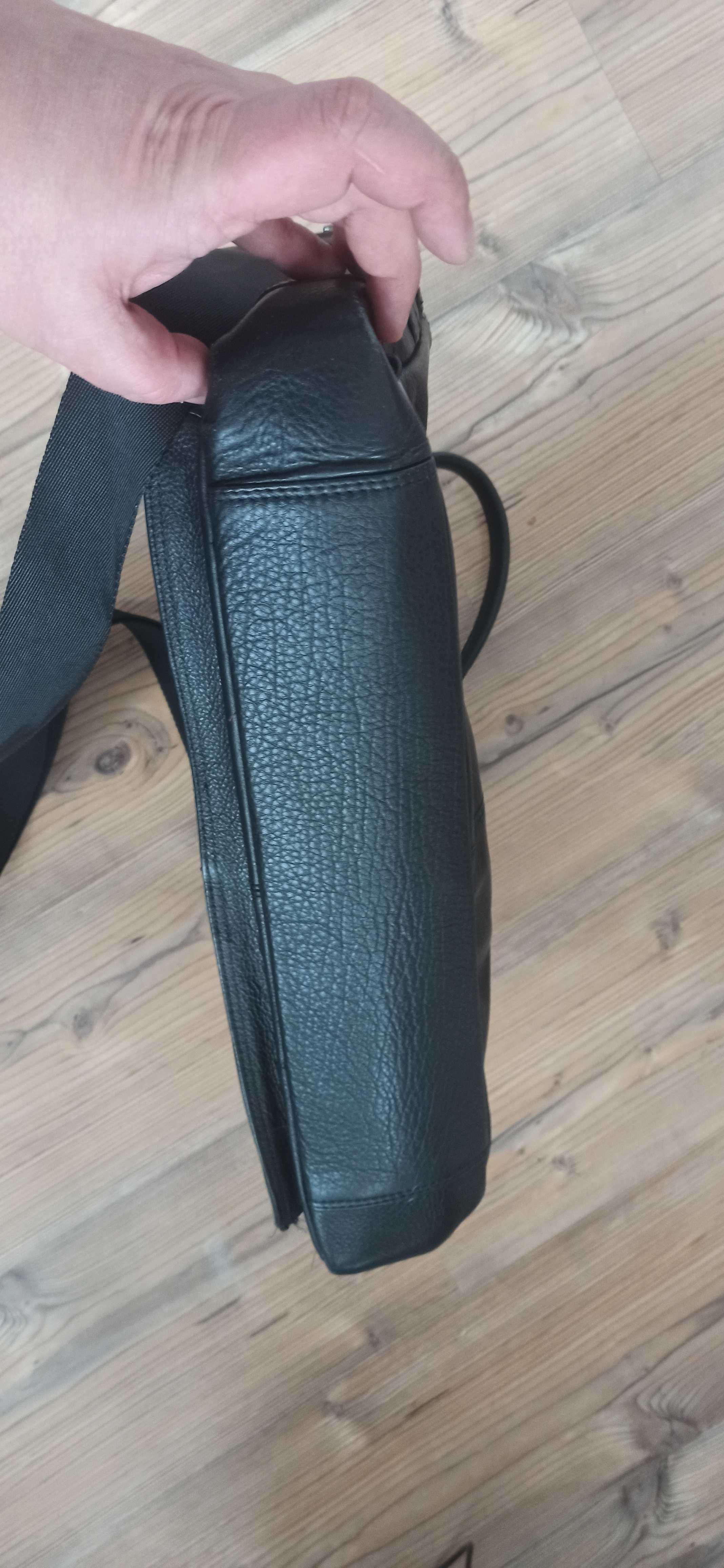 KOCHMANSKI torba na laptopa czarna 2186 skórzana