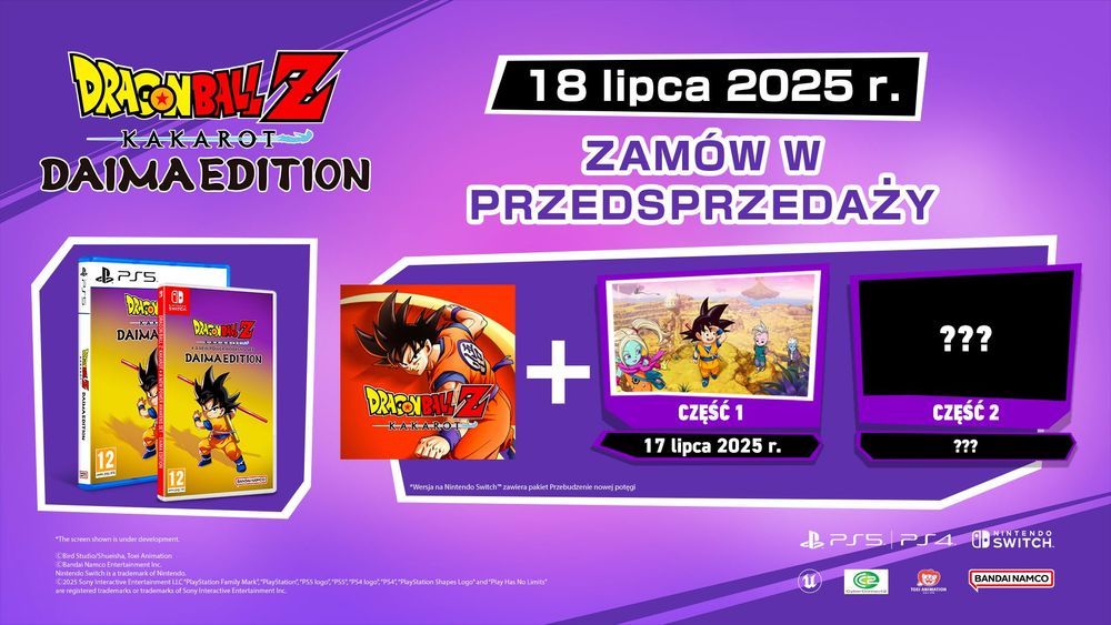 Dragon Ball Z Kakarot Daima Edition PL (PS5) Gra nowa w folii