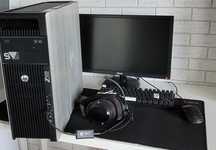 Komputer gamingowy zestaw z monitorem