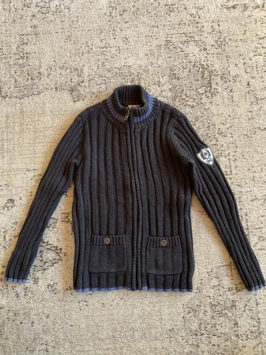 E of M 116 sweter bluza prążki na chłopca 5-6 lat bawełniany na suwak
