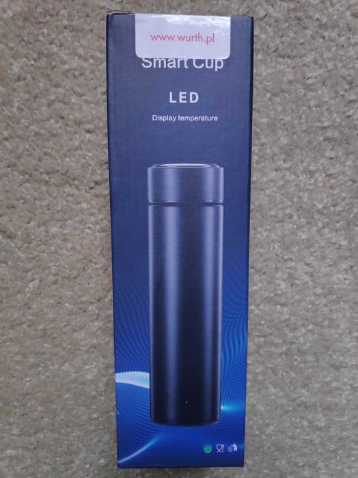 Inteligentny kubek Smart Cup stal nierdzewna z wyświetlaczem LED