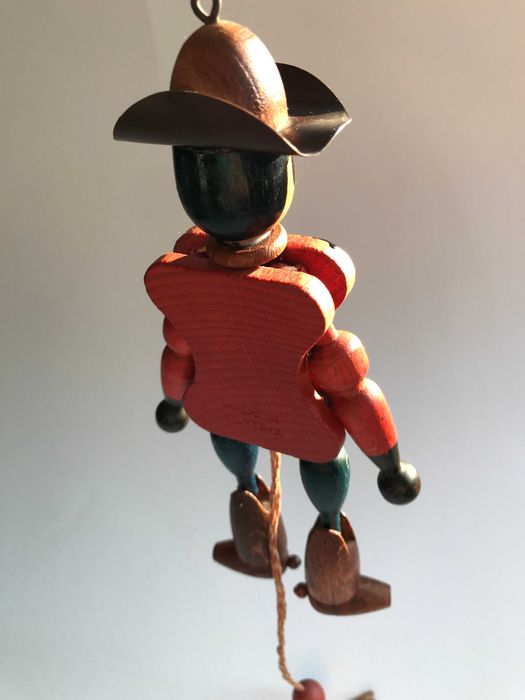 Boneco em Madeira - VIntage