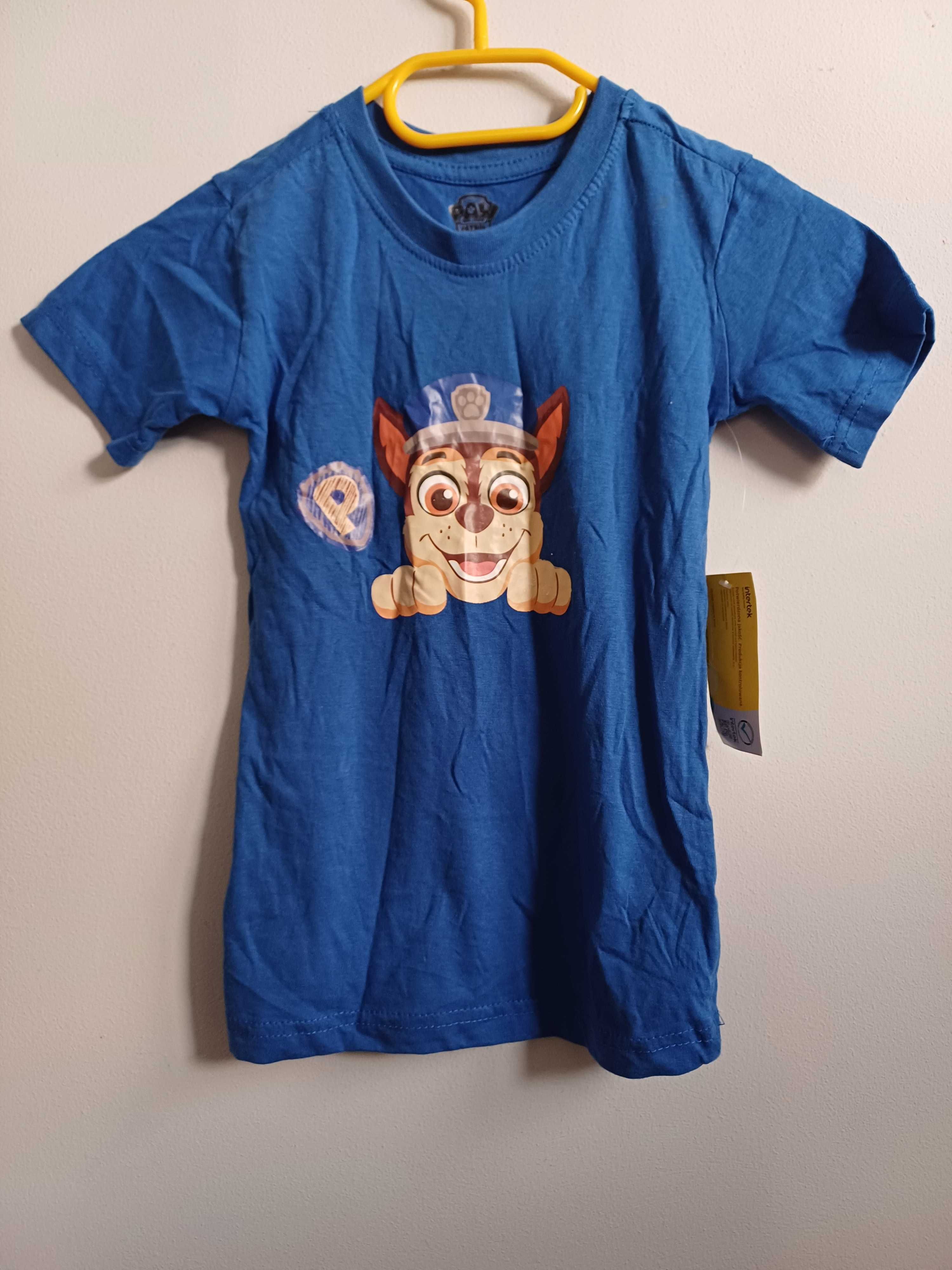 Koszulka,  t-shirt chłopięcy Psi Patrol r. 122/128